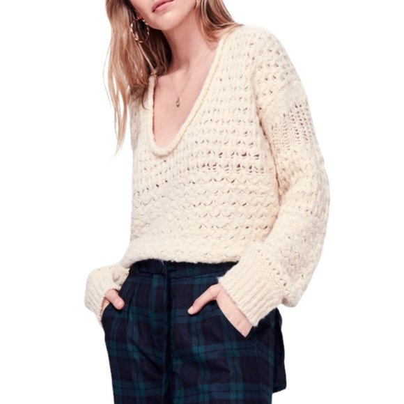 Free People Crashing Waves Oversized Pullover. - Picture 5 of 5